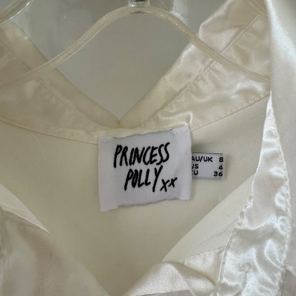 PRINCESS POLLY 90210 Satin Shirt Mini Dress - Picture 9 of 9